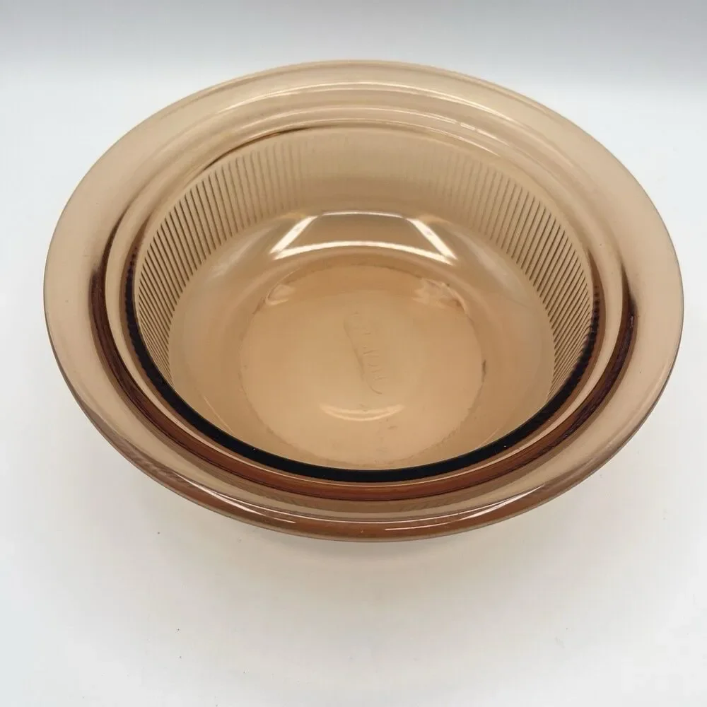 Vintage Vision Corning (V-30-B) Amber Glass Bowl Pyrex - No Lid